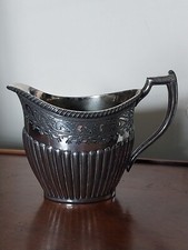 Antique Atkin Brothers Henry Sheffield Silver Plate Milk Sugar Jug Creamer