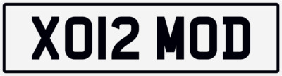 X MOD   RAF FLY SKY MD M O'D NUMBER THEME PRIVATE REGISTRATION PLATE XO12 MOD