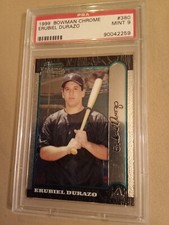 1999 Bowman Chrome Erubiel Durazo #380 Graded PSA 9 Rookie Baseball Card. rookie card picture