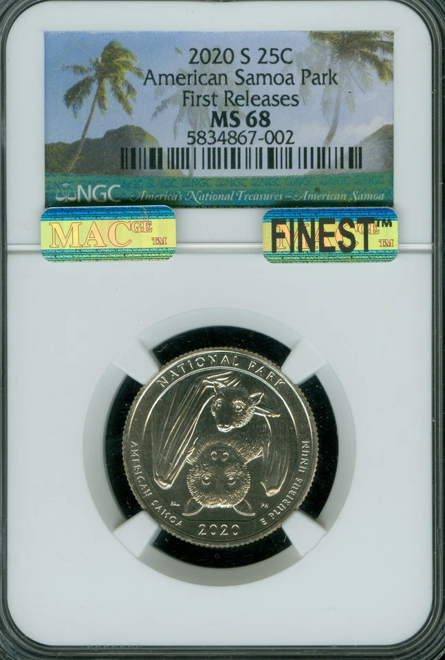 2014 S SHENANDOAH QUARTER PCGS MS67 FS 2ND FINEST GRADE MAC SPOTLESS  .  - Image 3 of 3
