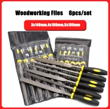 6pcs/set Woodworking Files Mini Rasp Needle File Wood Carving Hand Tool Grinding