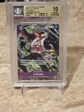 One Piece X.Drake Championship 2023 CS Finalist OP01-114 Becketts Pristine 10