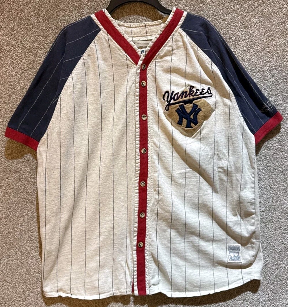 Vintage Mirage MLB Mens New York Yankees Cooperstown Collection Jersey Size XL