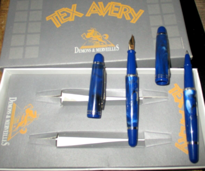 Coffret Tex Avery Le Loup - Stylo + Stylo Plume - Démons Et Merveilles 1992