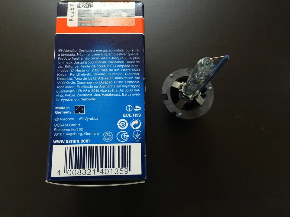 Osram Cool Blue Intense Xenarc D2S 66240CBI 66240 CBI 35W P32D-2 Xenon Lamp - Image 4 of 4