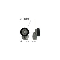 Riemenspanner, Keilrippenriemen SKF VKM 36242 FüR Volvo Land Rover, Mitte, Unten