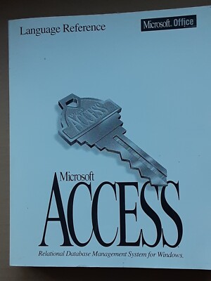 New Official Microsoft Access version 2.0 language reference Paperback book