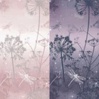 Arthouse Damselfly Ombre Glitter Dandelions Textured Botanical Motif Wallpaper