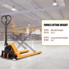 Apollolift 2200lbs Hydraulic Manual Scissor High Lift Pallet Truck Jack 45"X21"