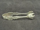 Burgundy by Reed and Barton Sterling Silver Sugar Tongs 4 1/4"