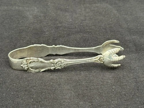 Burgundy by Reed and Barton Sterling Silver Sugar Tongs 4 1/4"
