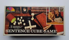 Vintage Scrabble Sentence Cube Game 1971 Selchow & Righter Co New Sealed USA