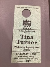 1997 Aug 6 Tina Turner Gund Arena Concert Parking Pass