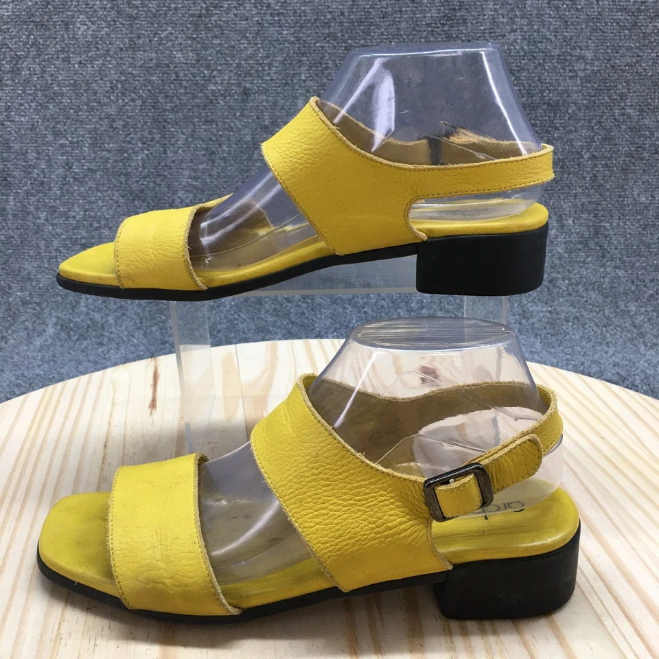 Sandalias Arche para mujer 40 con correa de hebilla amarilla informales cómodas tacones en bloque Foto 2 de 4