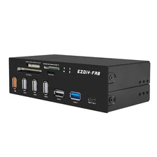 PC Front Panel Internal Card Reader USB HUB, USB 3.1 Gen2 Type-C Port,USB 3.0