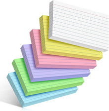 Colored Index Cards 4x6 Inch Flash Cards Heavyweight Lined Flashcards Note Cards