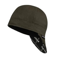Reversible Welding Cap - 8 Panel Protective Welders Cap - 6 7/8 - Brownish Green