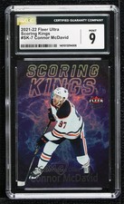 2021 Upper Deck Fleer Ultra Scoring Kings Connor McDavid #SK-7 CGC 9 Mint 0u20