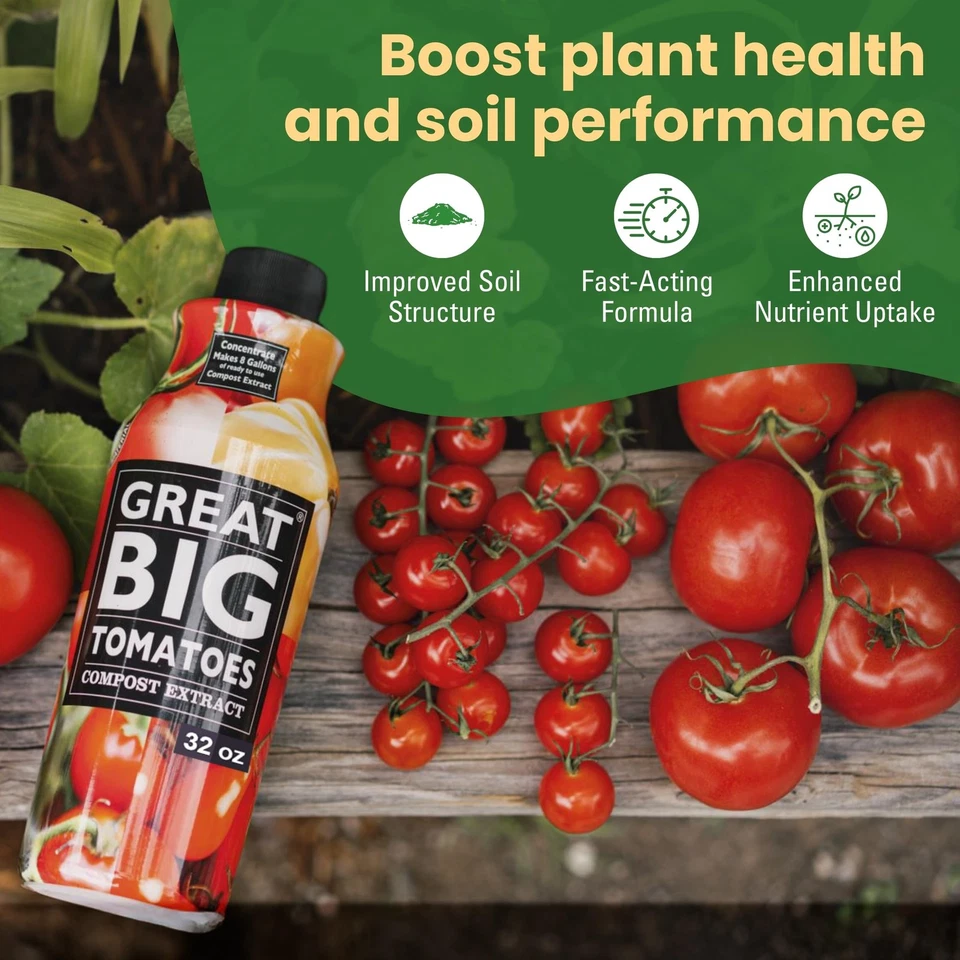 Tomates Suelo y Fertilizante Booster 32 oz Concentrado para Jardines Foto 2 de 4