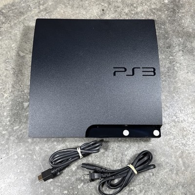 Sony PlayStation 3 PS3 Slim 120GB Console (CECH-2001A) System w/ Cables Tested