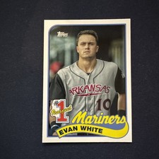 Evan White Prospects Rookie Card 2020 Topps Update Base #P-1 Seattle Mariners 