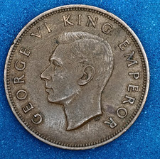 1940 New Zealand Penny George VI