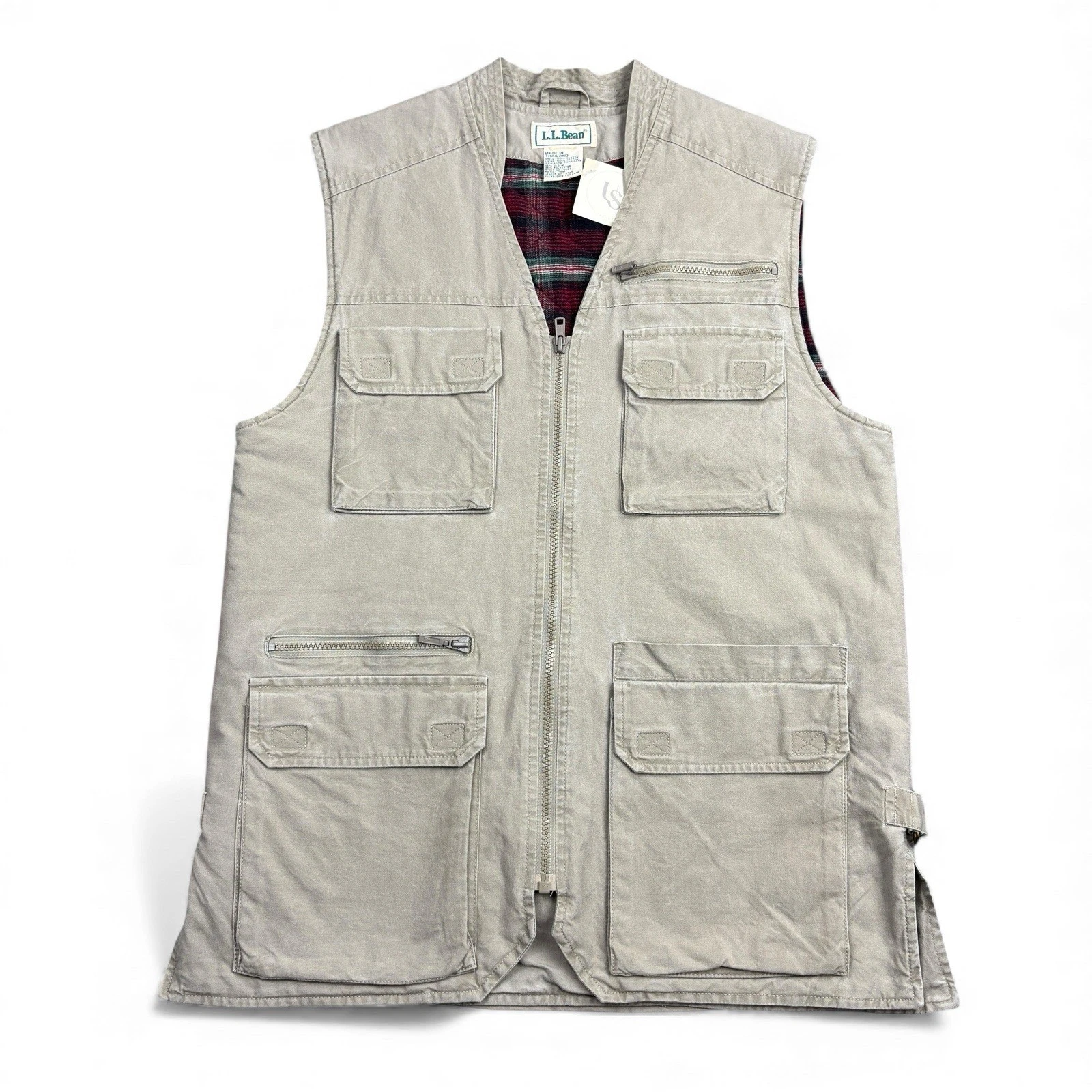 Vintage 90s L.L.Bean Safari Utility Vest Mens Medium Photography Hiking Fishing
