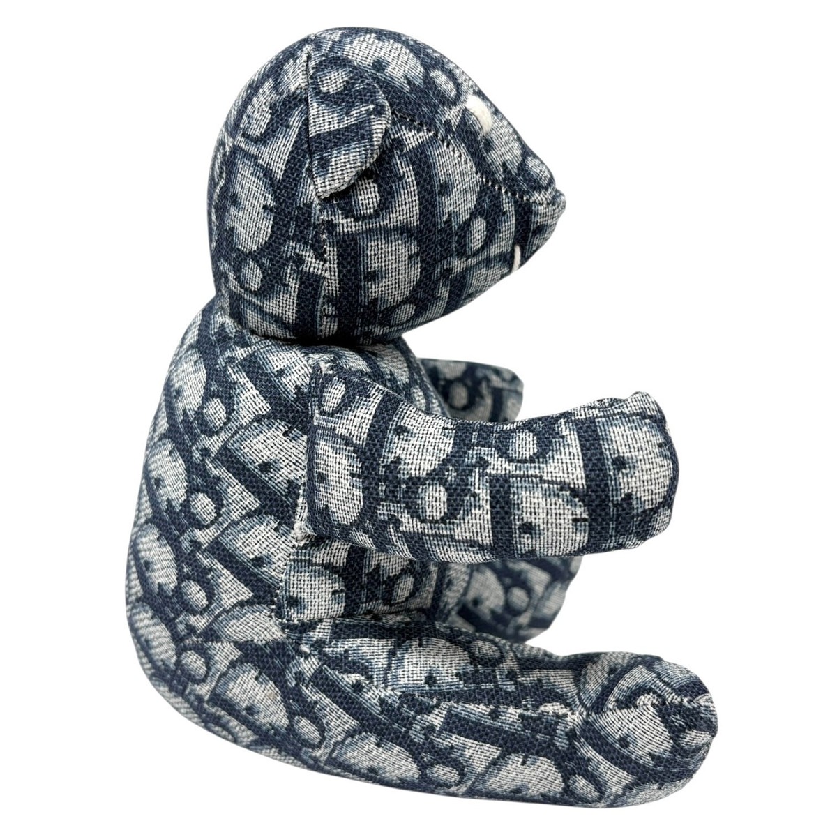 Christian Dior Vintage baby Dior Trotter Monogram Teddy Bear Plush