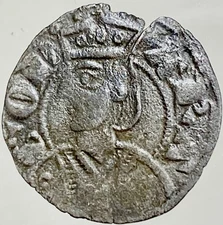 Kingdom Of Aragon 1291-1327 Obol King James II Genuine Very Rare Medieval Coin