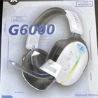 Bahuun G6000 Dual Wireless Bluetooth/2.4G Gaming Headset; Boom Mic; White