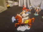 Vintage Elastolin  Hausser Roman Soldier Figures 9 soldiers+2 horses 1960 German — photo 4