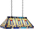 Tiffany Style Pool Table Light Vintage Style Stained Glass Billiards Chandelier