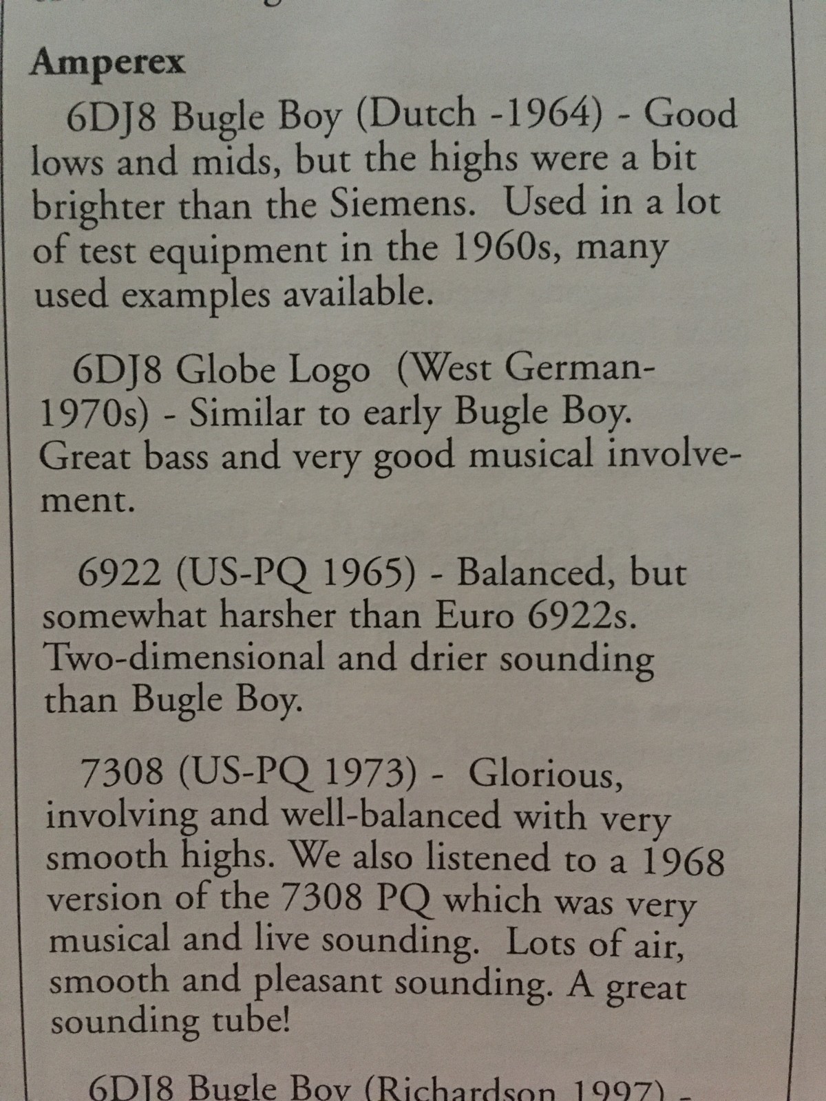 2x Matched Philips⊿ Amperex 6DJ8 ECC88 /BugleBoy+Mullard Logos /Grail 1960sAudio