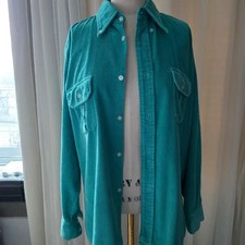 Vintage MisterB Corduroy Emerald Shirt