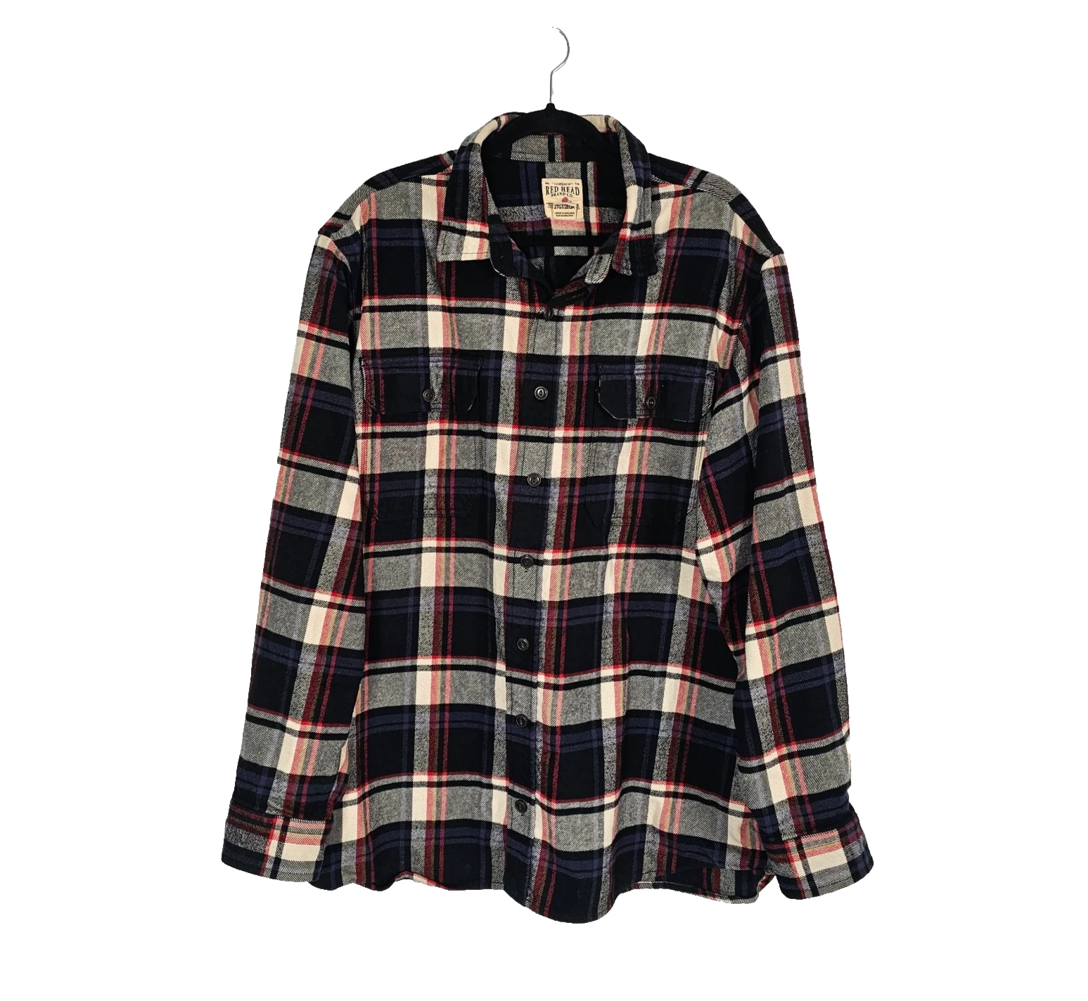 Red Head Brand Co. Men's 2XLT Long Sleeve Plaid Flannel Buttons Up Pockets Shirt
Opens in a new wind