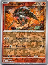 Paldean Tauros - Paldea Evolved (NM) Reverse Holo 28/193 Fire