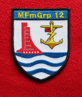 MFmGrp 12 Patch Bundesmarine Militär Uniform Flotte Aufnäher Laboe Navy Funker