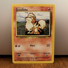 Growlithe 028/102 Base Set Regular NM