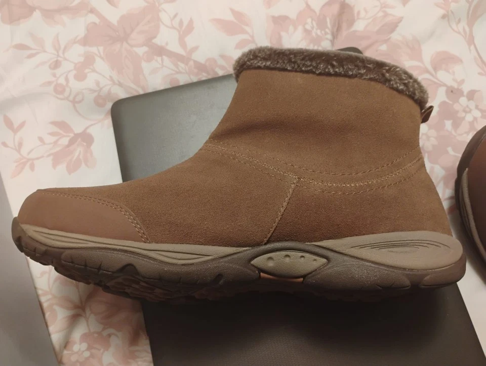 Ladies Easy Spirit Brown Booties Size 12 Wide $65 Free Shipping - Image 4 of 4