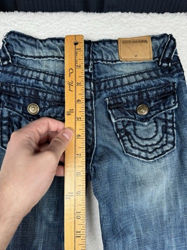 True Religion Dark Wash Jeans - Youth size 4 - Pocket Flaps - Picture 8 of 10