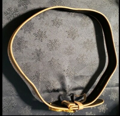 Vintage Escada Belt Golden Heart Buckle Size 40 Made in Italy 80s 90s Vintage ESCADA Black Pink Heart Belt Metallic Gold  main image 3
