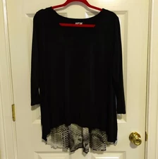 Black & White, High Low Top by Apt.9. Size XL