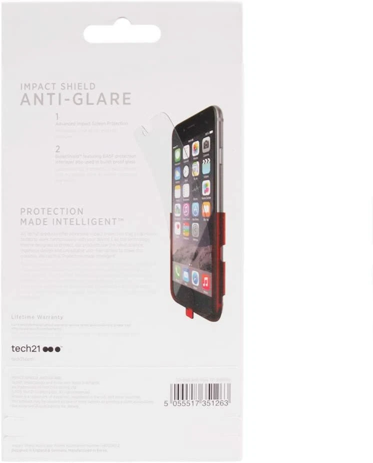 tech21 BASF BulletShield Glass Smart Impact Anti-Glare Screen Protector iPhone 6 - Image 2 of 4