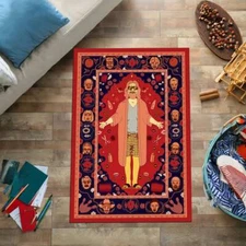 Dude Rug, The Big Lebowski, Fantastic Movie Floor Rug, Living Room Rug, Popular 