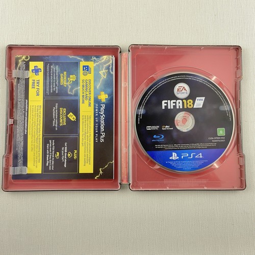 Fifa 18 Sony PS4 Steelbook Edition Game Soccer Ultimate Team Playstation 4 - Foto 14 di 17