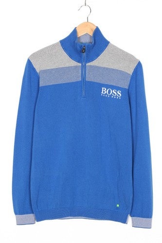 Suéter Jersey HUGO BOSS Zelchior Pro Cremallera Cuello Alto Hombres Talla M Etiqueta Verde - Imagen 2 de 11