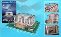 Daron Lincoln Memorial 3d Puzzle, 42-piece , New, Free Shipping on sale Daron Lincoln Memorial 3d Puzzle, 42-piece , New, Free Shipping on sale