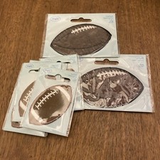 Football Iron On Applique Wrights Fabric New Patches 6 SMALL 2 MED
