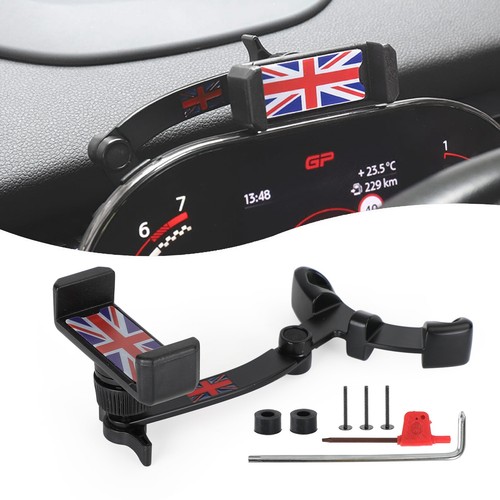 Car Phone Holder Mount Red For MINI Cooper F54 F55 F56 F57 20-22 LCD Tachometer - Photo 2/11