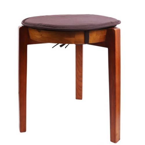 Round Seat Pads Removable Dining Bistro Circular Kitchen Cushion Chair Cover - Picture 5 of 27